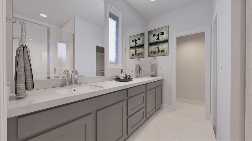 Furnished interior view inside a new home in Oakberry Trails, Waller (Image 6).