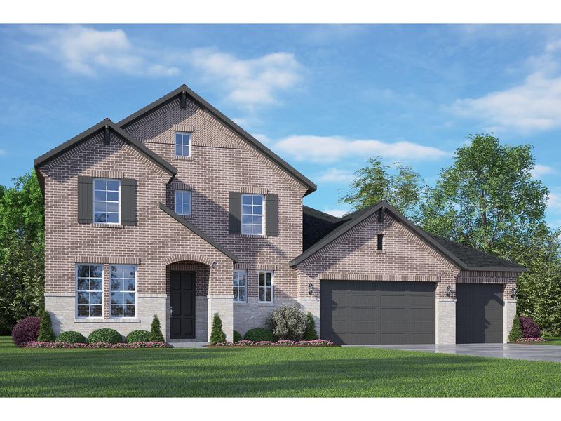 The Philip B with 3-Car Garage