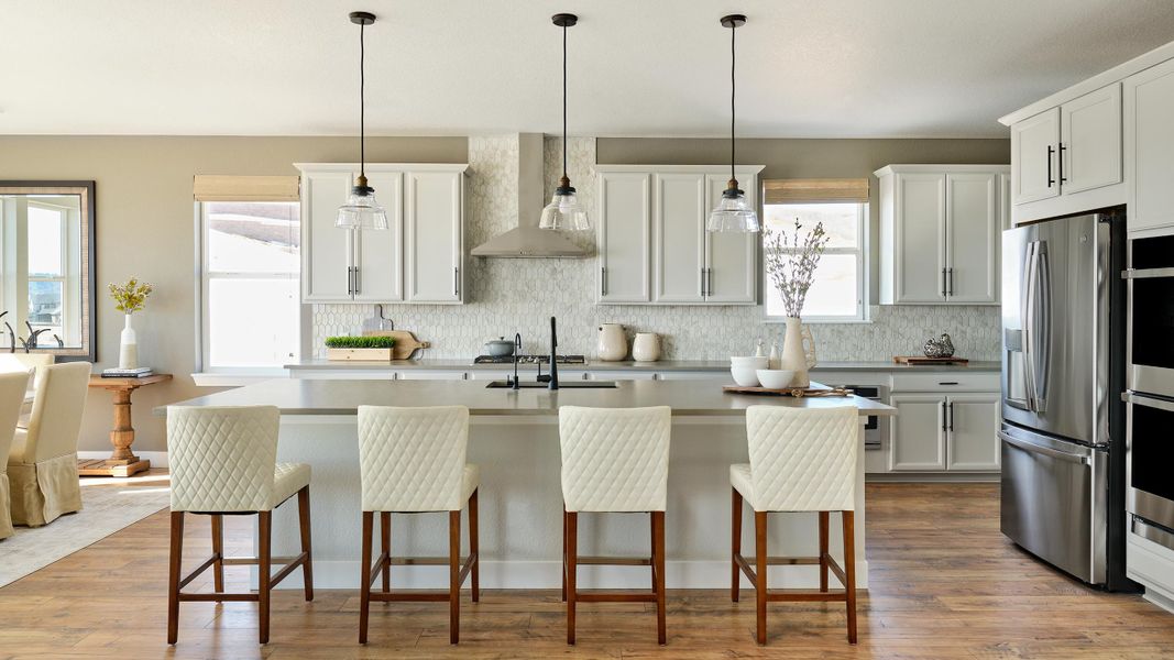 Representative furnished interior of a home built from the Keystone by Taylor Morrison in Dawson Trails, Castle Rock (Image 5).
