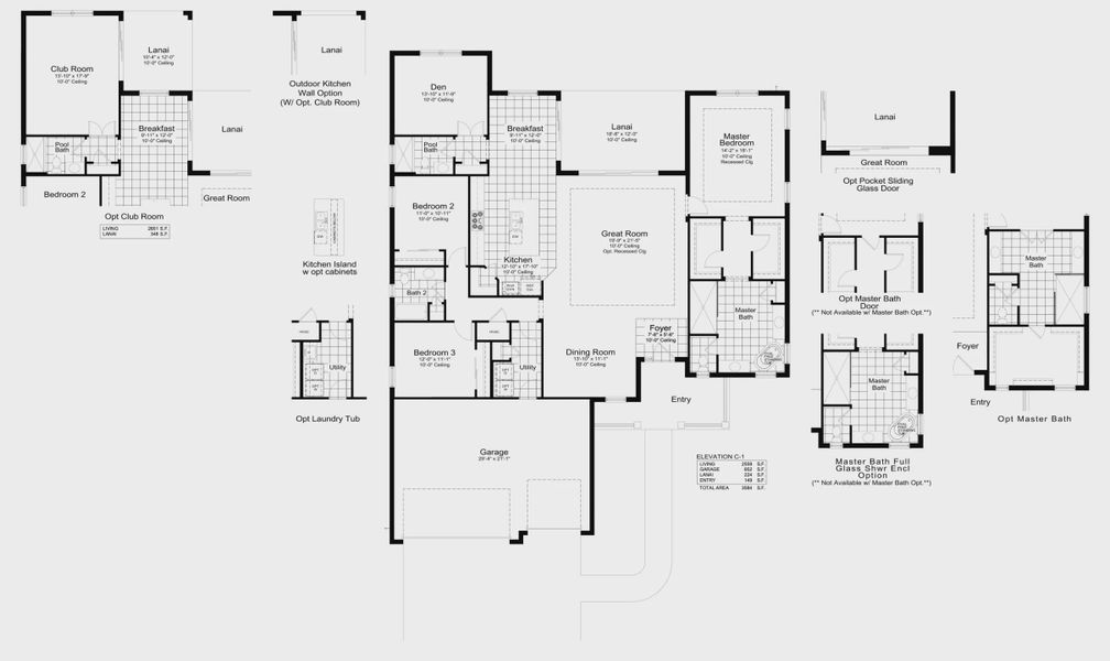 2D floor plan layout for the Sanibel 2 by Neal Communities in Grand Palm, Venice, FL (Image 5). 2D floor plan layout for the Sanibel 2 by Neal Communities in Grand Palm, Venice, FL (Image 5).