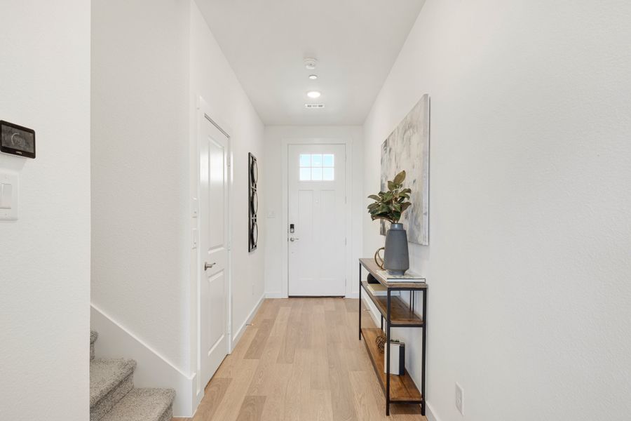 Furnished interior view inside a new home in Woodbridge Townhomes, Wylie (Image 5).