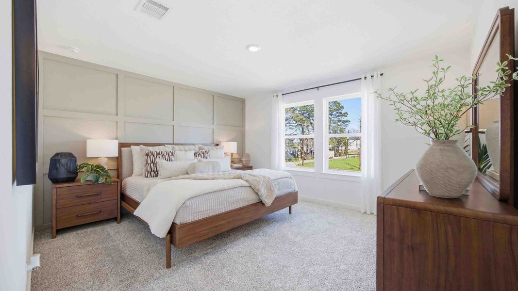Furnished interior view inside a new home in Grand West, Houston (Image 4).