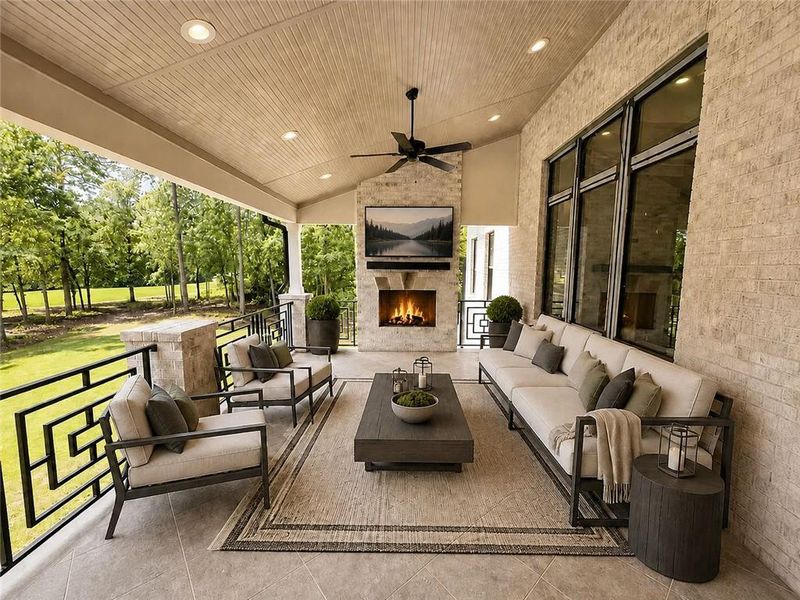 Exterior details and patio area of a home in , Alpharetta (Image 33).
