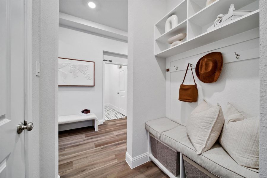 Furnished interior view inside a new home in The Highlands: Highland Duets, Porter (Image 17). Furnished interior view inside a new home in The Highlands: Highland Duets, Porter (Image 17).