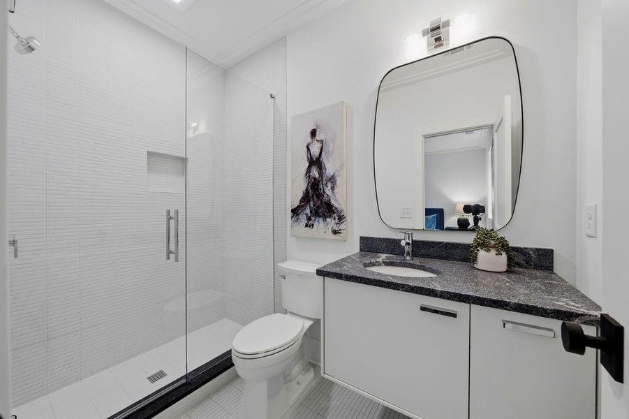 Furnished interior view inside a new home in , Atlanta (Image 8).