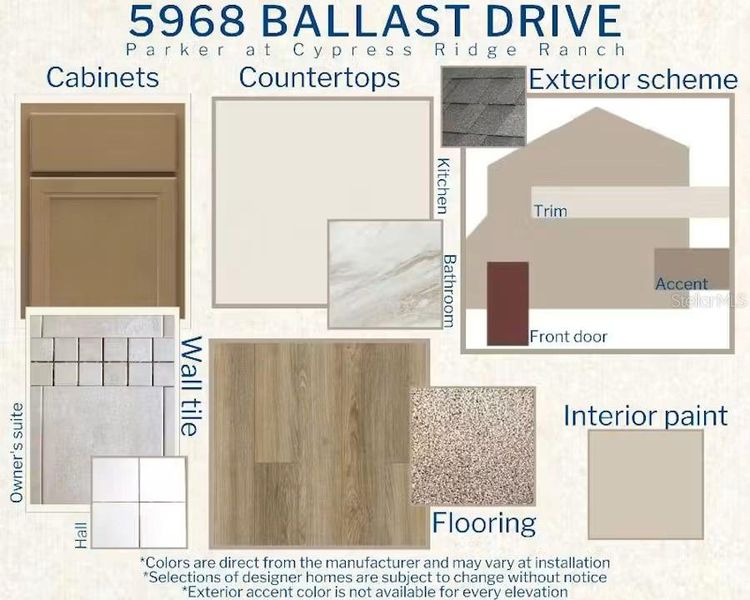 Sample of building materials used in homes in Cypress Ridge Ranch, Wimauma (Image 3). Sample of building materials used in homes in Cypress Ridge Ranch, Wimauma (Image 3).
