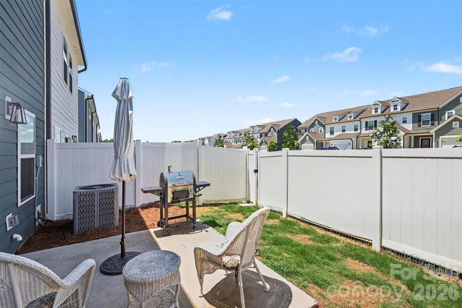 Exterior details and patio area of a home in , Clover (Image 25).