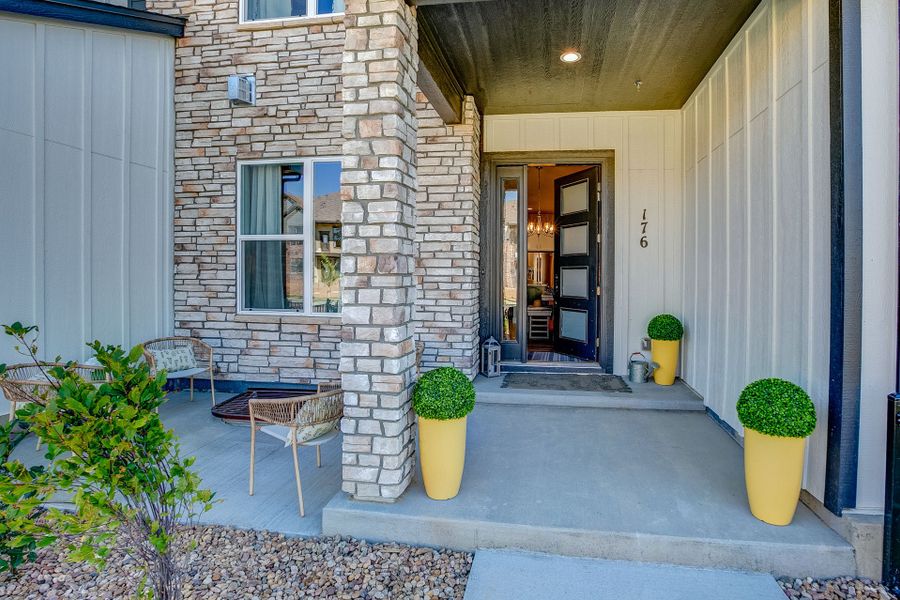 Representative exterior details of a home built from the The Barrington 2 by Landmark Homes in Highlands at Fox Hill, Longmont (Image 2). Representative exterior details of a home built from the The Barrington 2 by Landmark Homes in Highlands at Fox Hill, Longmont (Image 2).