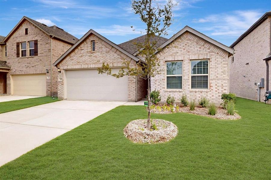 Front exterior of a new home in Forest Park, Princeton, TX, highlighting curb appeal (Image 19). Front exterior of a new home in Forest Park, Princeton, TX, highlighting curb appeal (Image 19).