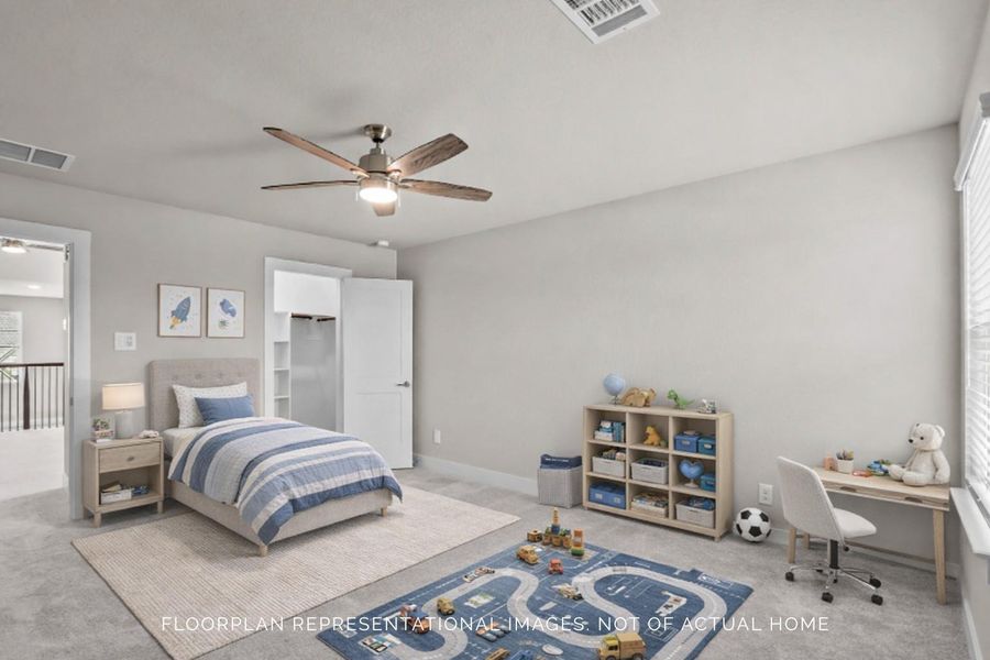 Furnished interior view inside a new home in Sorella, Tomball (Image 10).