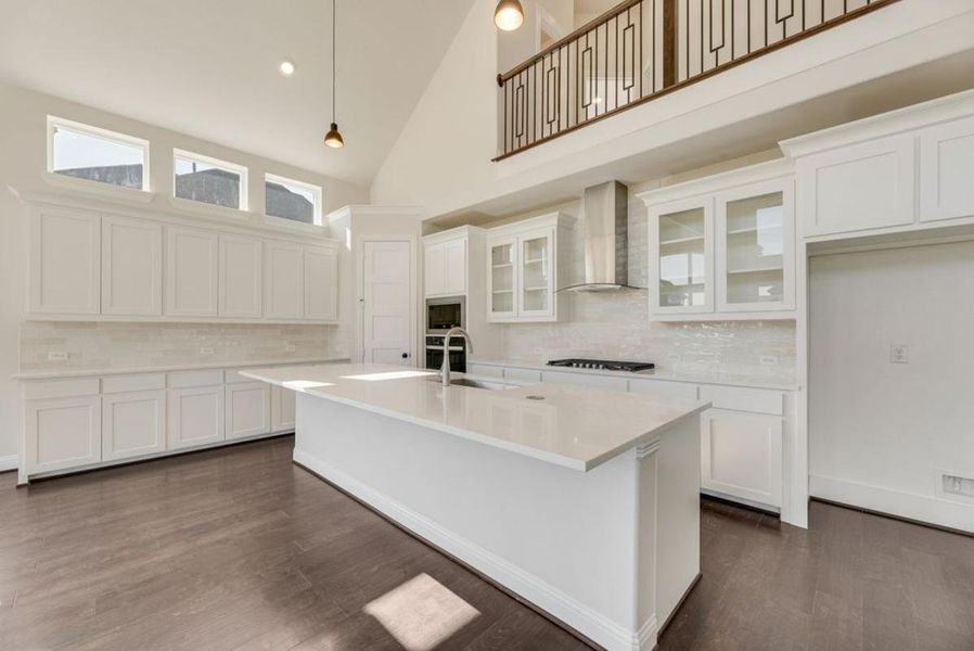 Furnished interior view inside a new home in Dominion of Pleasant Valley, Wylie (Image 8).