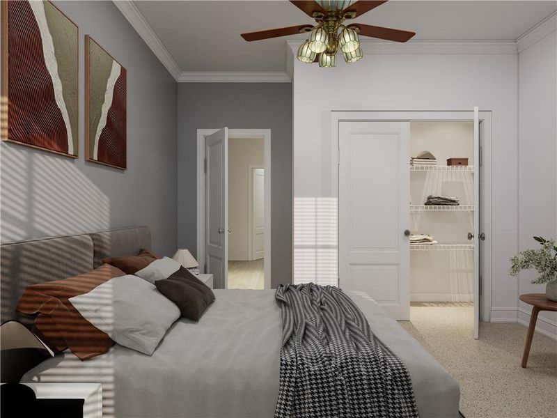 Furnished interior view inside a new home in , Cumming (Image 27).
