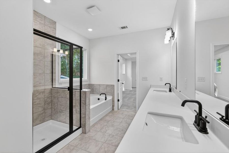 Furnished interior view inside a new home in Bailey Fence, Dacula (Image 12).
