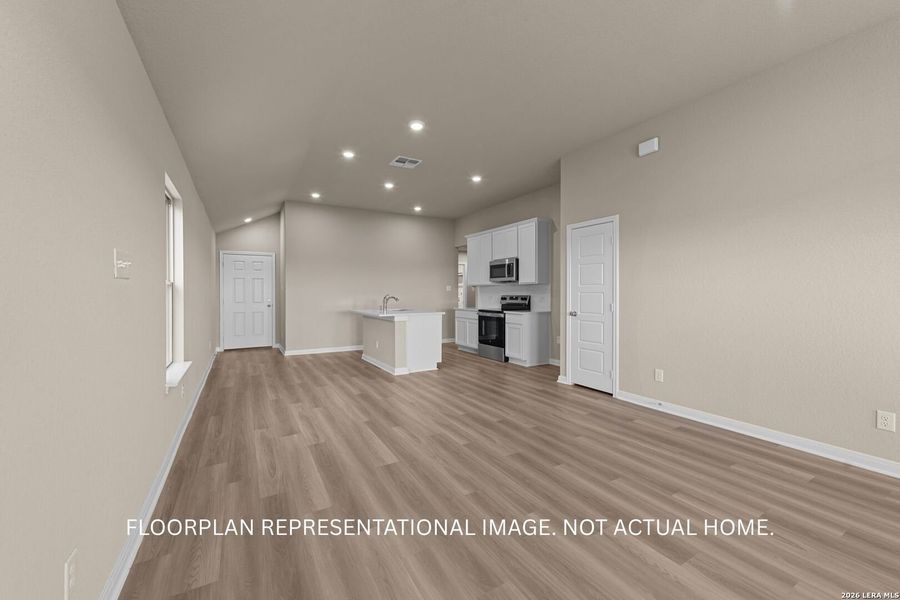 Spacious, unfurnished interior of a new home in Meadows at Clear Springs, New Braunfels (Image 13). Spacious, unfurnished interior of a new home in Meadows at Clear Springs, New Braunfels (Image 13).