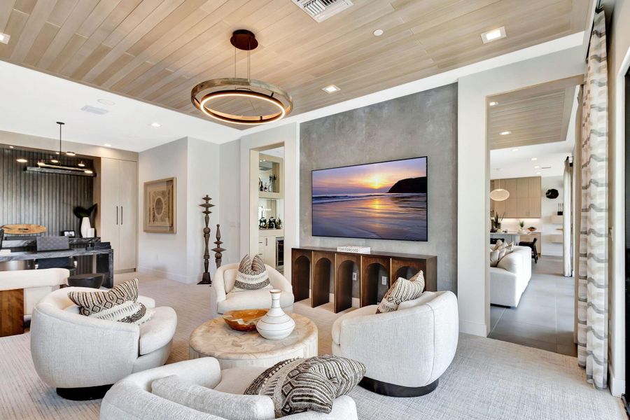 Furnished interior view inside a new home in Apex at Avenir, Palm Beach Gardens (Image 7).