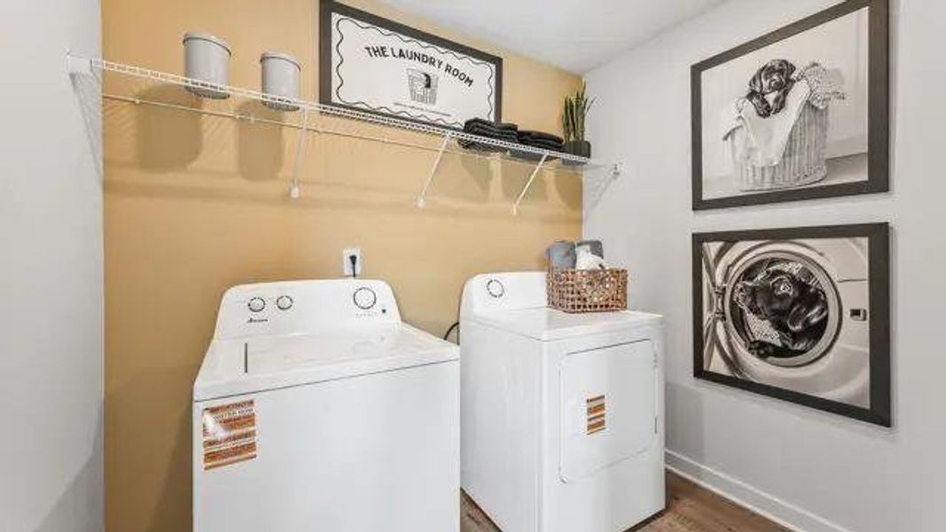 Furnished interior view inside a new home in Sherwood Square, Flowery Branch (Image 18). Furnished interior view inside a new home in Sherwood Square, Flowery Branch (Image 18).