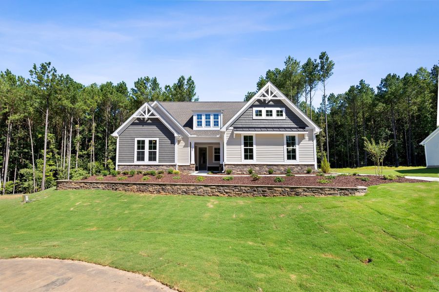 Representative exterior photo of a completed home built from the The Bradley by RobuckHomes in Baylee Ridge, Selma, NC (Image 47). Representative exterior photo of a completed home built from the The Bradley by RobuckHomes in Baylee Ridge, Selma, NC (Image 47).