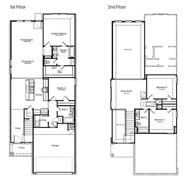 Floorplan of home under construction