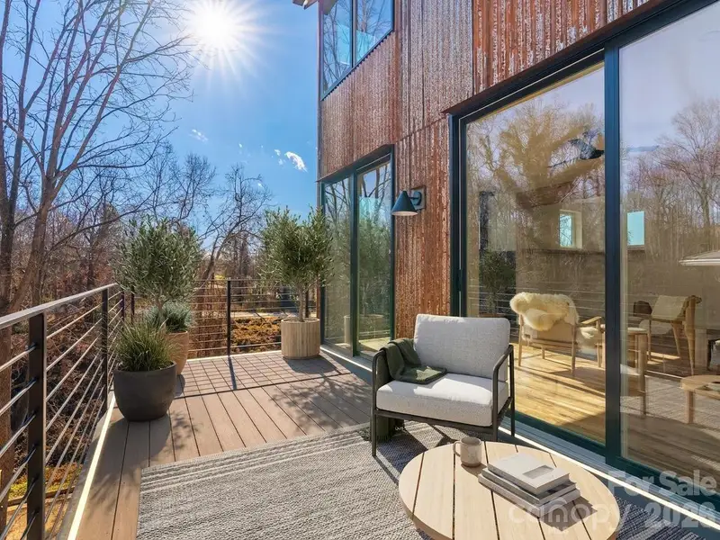 Virtually staged deck