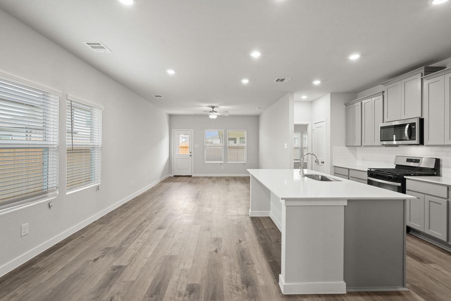 Furnished interior view inside a new home in Lakes at Black Oak, Magnolia (Image 8). Furnished interior view inside a new home in Lakes at Black Oak, Magnolia (Image 8).