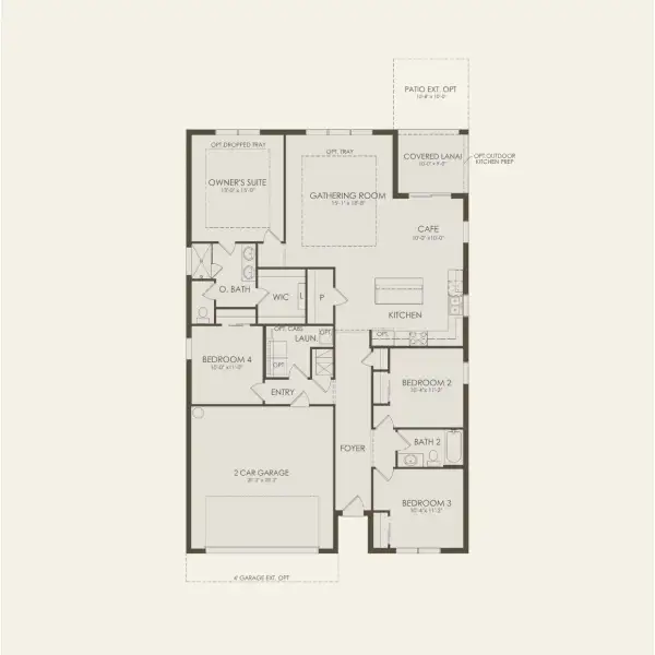 2D floor plan layout for the Highgate by Pulte Homes in Waypointe, Port Orange, FL (Image 3). 2D floor plan layout for the Highgate by Pulte Homes in Waypointe, Port Orange, FL (Image 3).