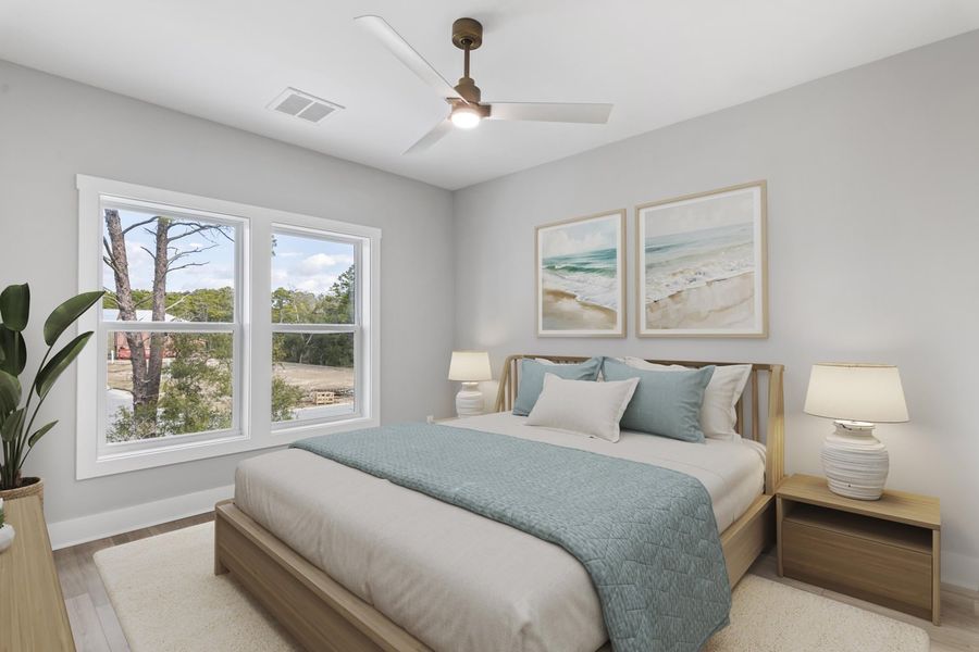 Representative furnished interior of a home built from the Marino by Brock Built in Nautilus Pointe, Inlet Beach (Image 17).