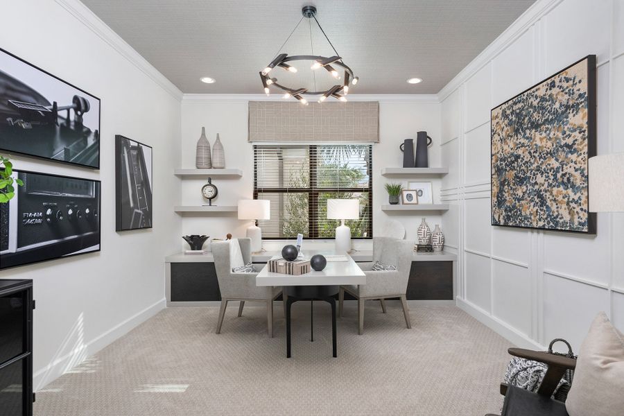 Representative furnished interior of a home built from the Madison by GL Homes in Valencia Parc at Riverland, Port St. Lucie (Image 20).
