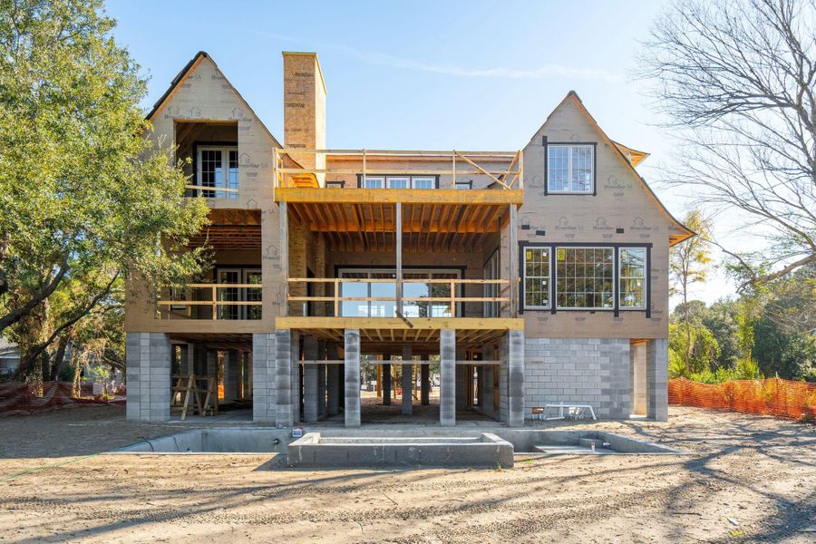 In-progress construction of a new home in , Sullivan's Island, SC (Image 10). In-progress construction of a new home in , Sullivan's Island, SC (Image 10).