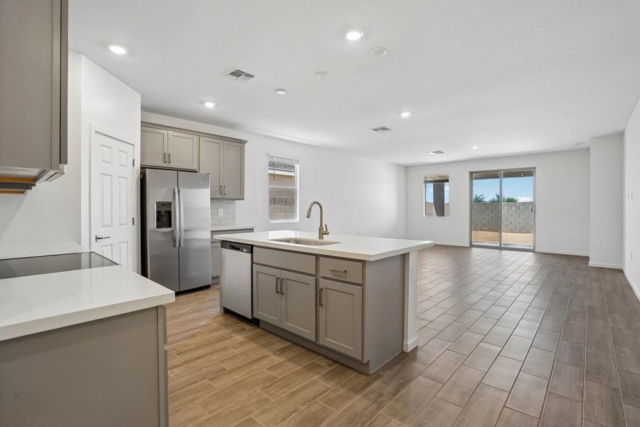 Kitchen and great room