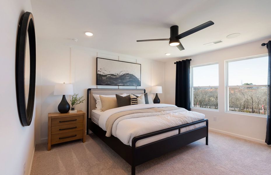 Furnished interior view inside a new home in Highlands of Carter's Station, Columbia (Image 3). Furnished interior view inside a new home in Highlands of Carter's Station, Columbia (Image 3).