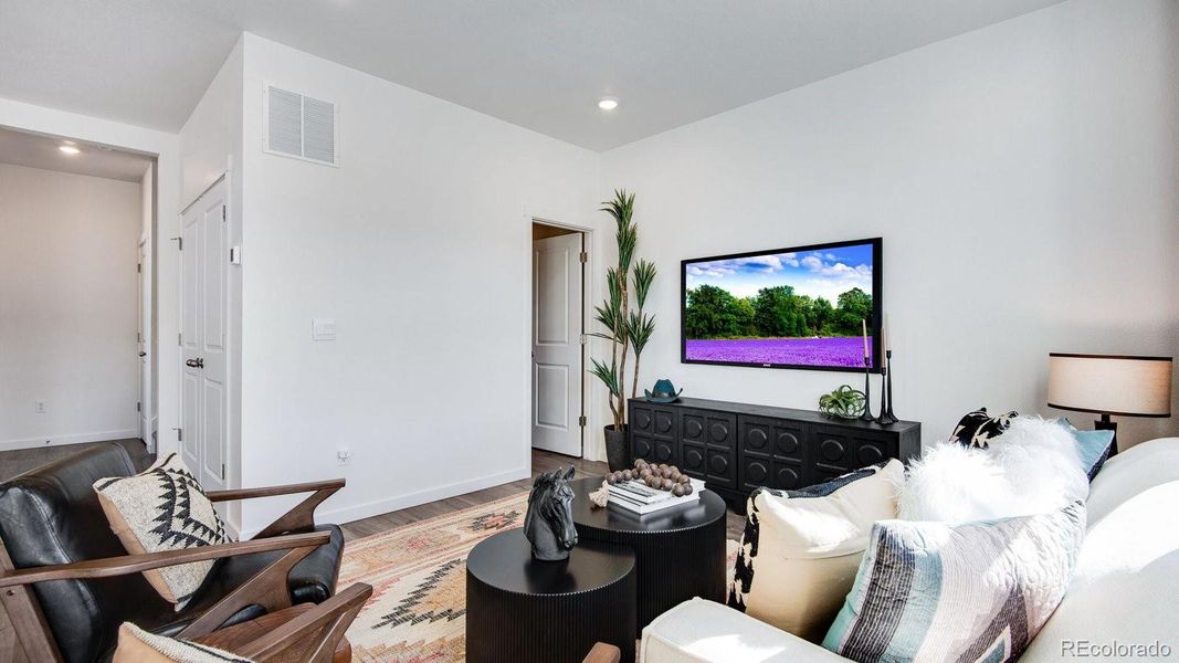 Furnished interior view inside a new home in The Ridge at Lorson Ranch, Colorado Springs (Image 24).