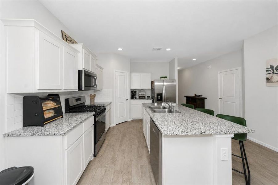 Furnished interior view inside a new home in Springhill South, Boyd (Image 12).
