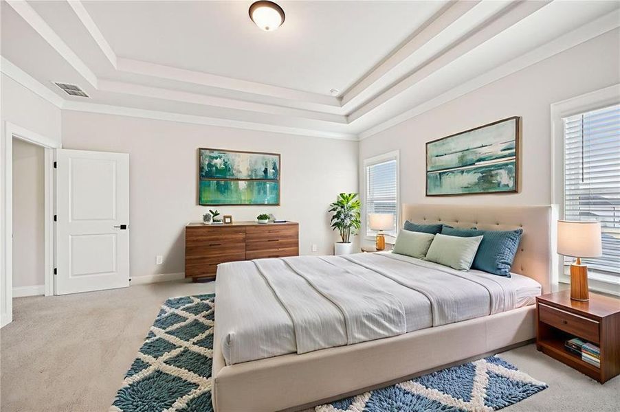 Furnished interior view inside a new home in River Pointe, Monroe (Image 15).