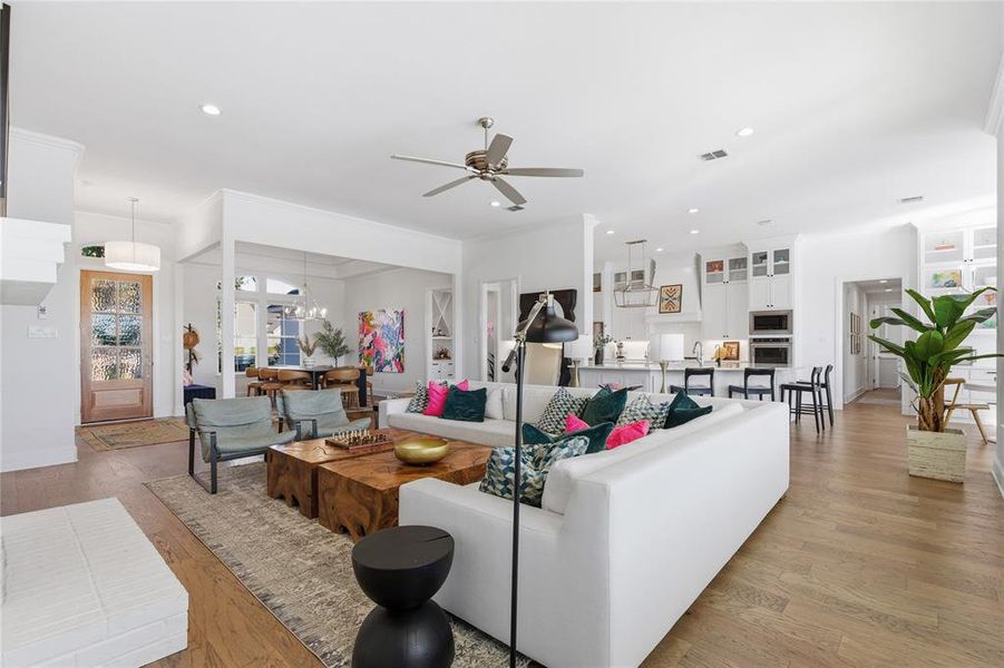 Furnished interior view inside a new home in , Aledo (Image 35).