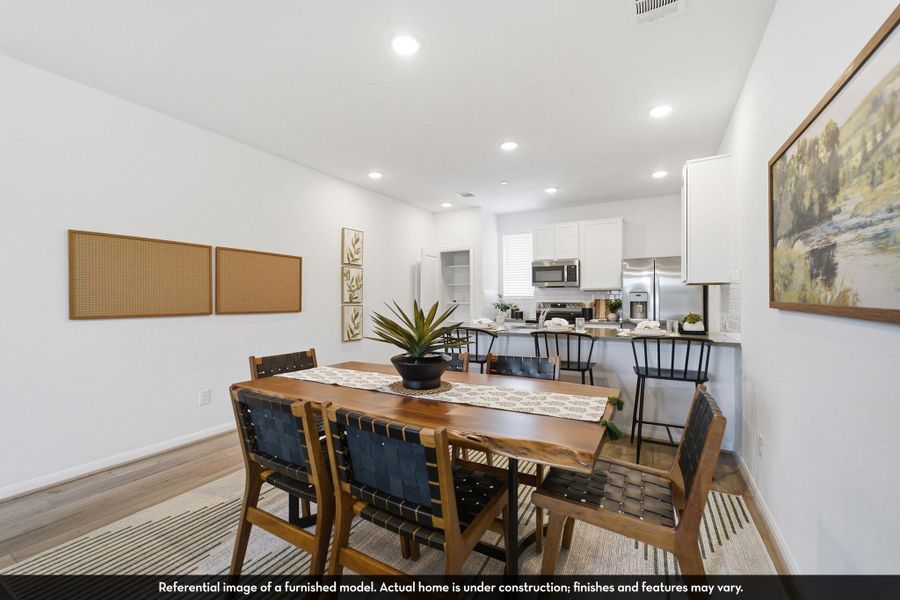 Furnished interior view inside a new home in Municipal Drive Townhomes, Leander (Image 8).
