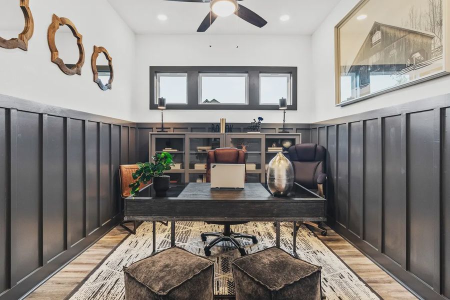 Representative furnished interior of a home built from the Bryson by Chesmar Homes in Highland Village, Georgetown (Image 7).