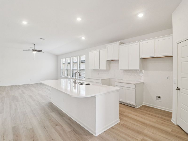 Furnished interior view inside a new home in Kallison Ranch, San Antonio (Image 10).