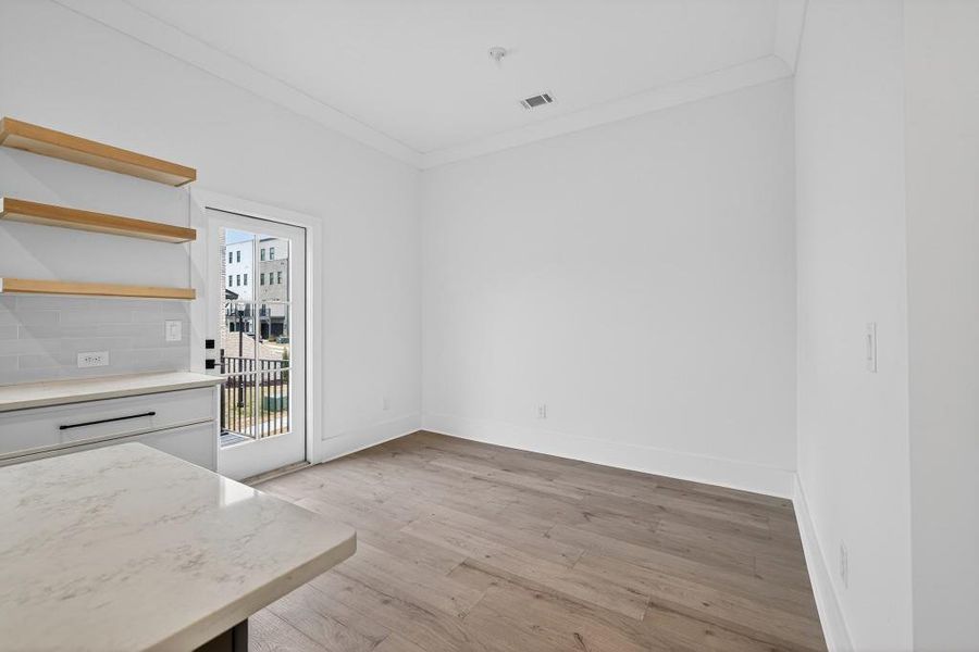 Spacious, unfurnished interior of a new home in Skyview On Broad, Sugar Hill (Image 19). Spacious, unfurnished interior of a new home in Skyview On Broad, Sugar Hill (Image 19).