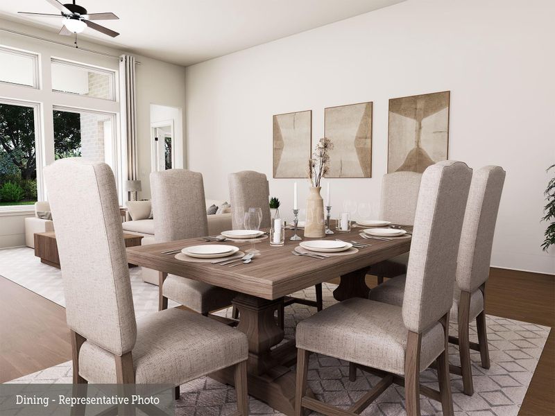 Furnished interior view inside a new home in COLTON - Reserve Collection, Todd Mission (Image 12).