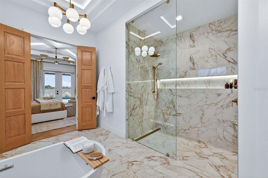 Furnished interior view inside a new home in , Sarasota (Image 24).