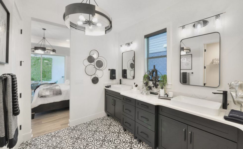 Furnished interior view inside a new home in Persimmon Park, Wesley Chapel (Image 25). Furnished interior view inside a new home in Persimmon Park, Wesley Chapel (Image 25).