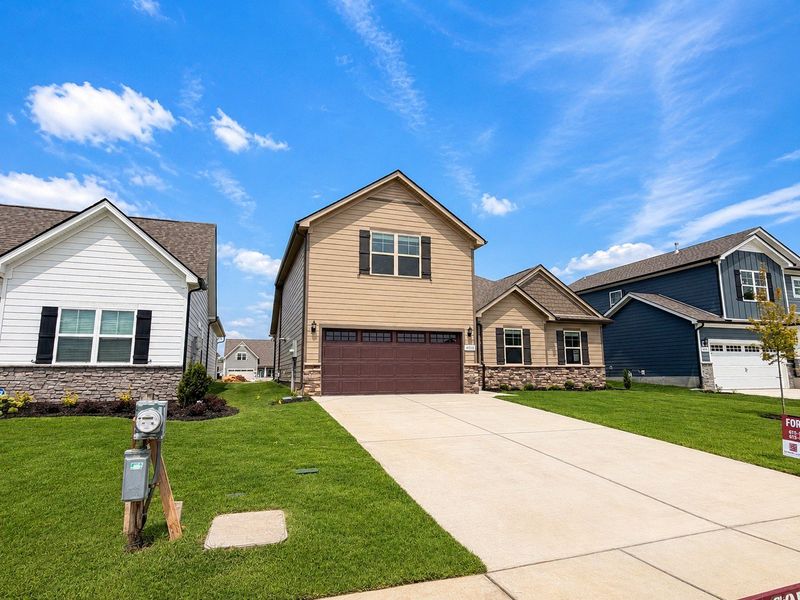 Front exterior of a new home in Salem Landing, Rockvale, TN, highlighting curb appeal (Image 17).