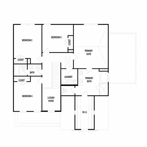 2D floor plan layout of this home in , Ellenwood, GA (Image 3).