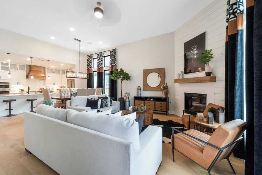 Furnished interior view inside a new home in Massey Oaks, Pearland (Image 15).