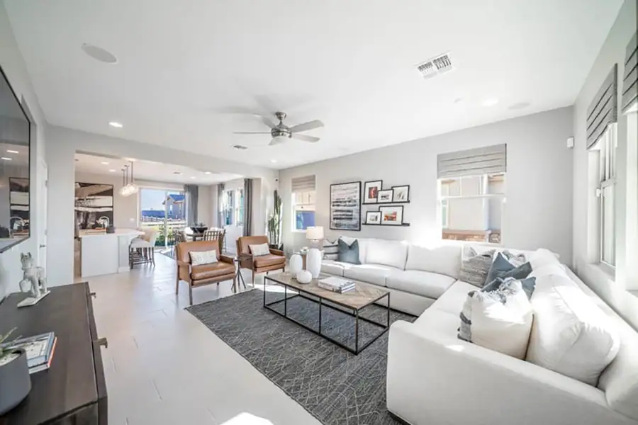 Representative furnished interior of a home built from the CC-RM1 by Taylor Morrison in Parkside Villas Collection, Avondale (Image 4).