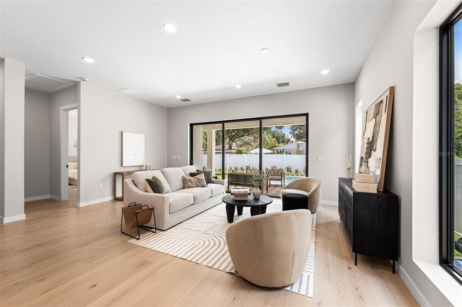 Furnished interior view inside a new home in , Orlando (Image 12).