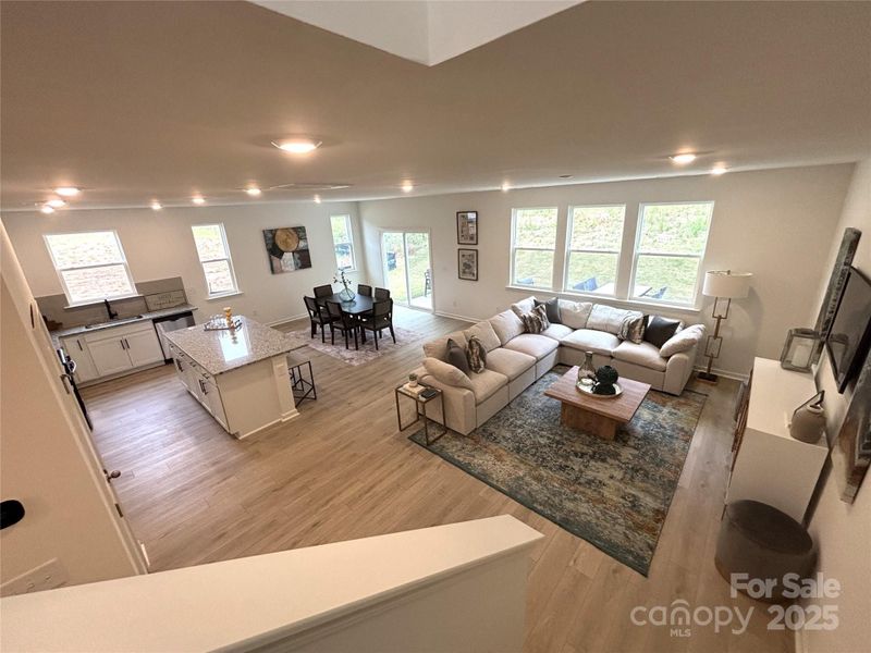 Open floor plan Open floor plan