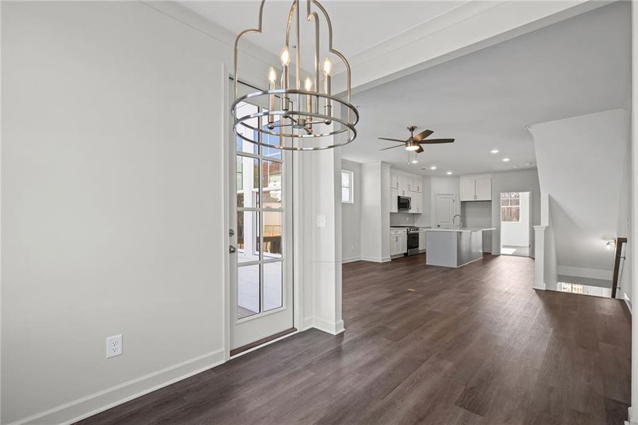 Spacious, unfurnished interior of a new home in The Village at River Green, Canton (Image 31).