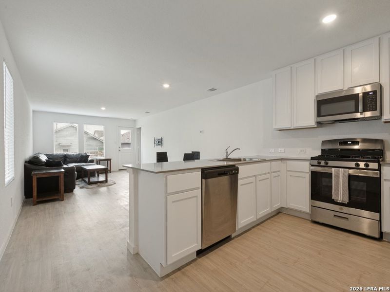 Furnished interior view inside a new home in Crescent Hills, San Antonio (Image 8).