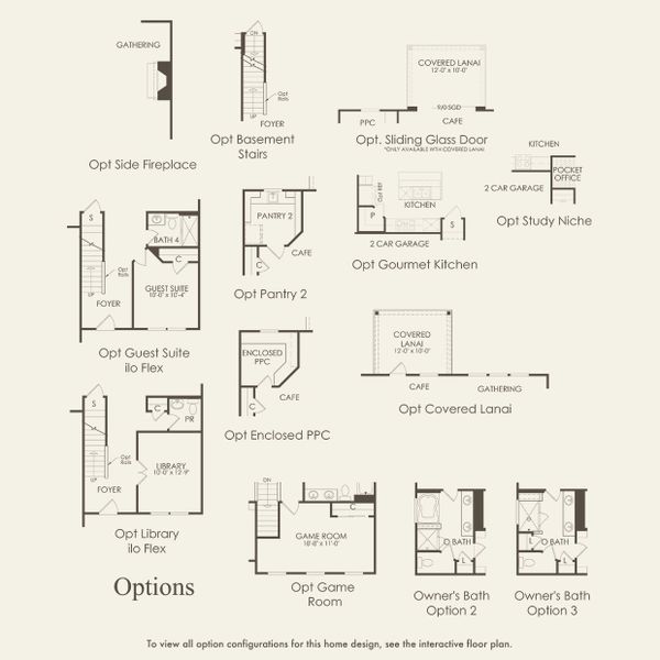2D floor plan layout for the Mercer by Pulte Homes in Devonshire, Mount Juliet, TN (Image 22).